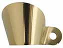 Flint Flash Guard,
two points of contact, unmarked, brass Flint Flash Guard,
two points of contact, unmarked, brass